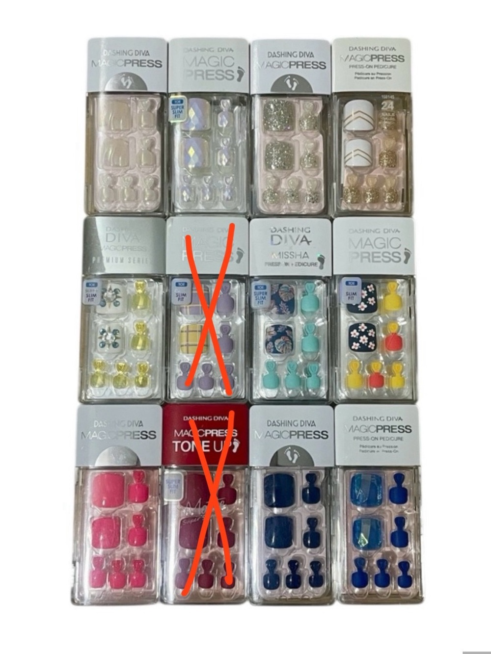 Dashing Diva Press-On Pedicure Sets - CHOOSE YOUR DESIGN- $14 Each or 2 for $25